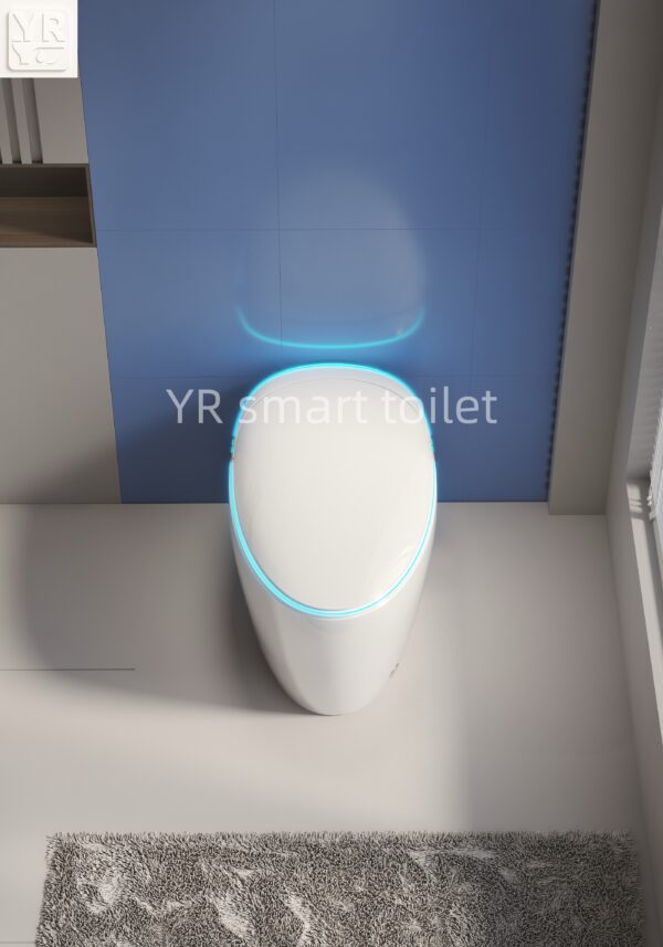 egg shape smart toilet