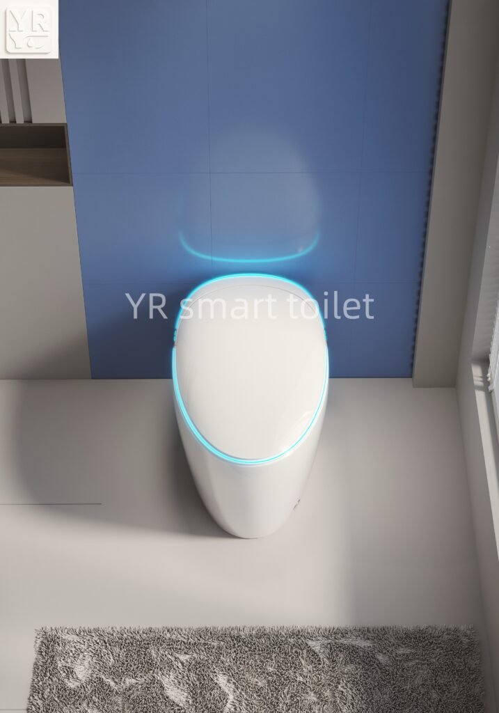 Smart-Toilette in Eiform