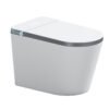 AI Voice Control Smart Toilet with UV Sterilization, Foot Sensor Seat Flip & Powerful Dual-Pressure Flush
