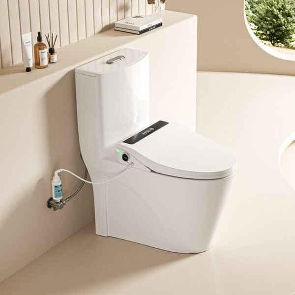 3 Smart Toilet Seat with Auto Lid, Instant Warm Wash, Heated Seat & Foam Shield