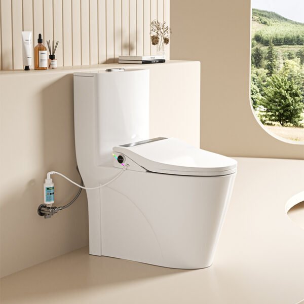 4 Smart Toilet Seat with Auto Lid, Instant Warm Wash, Heated Seat & Foam Shield