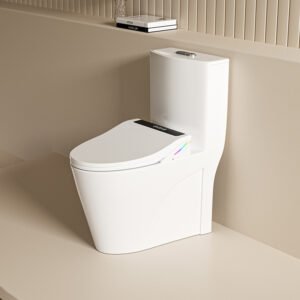 Smart Toilet Seat with Auto Lid, Instant Warm Wash, Heated Seat & Foam Shield