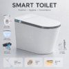 AI Voice Control Smart Toilet with UV Sterilization, Foot Sensor Seat Flip & Powerful Dual-Pressure Flush AI Voice Control Smart Toilet with UV Sterilization, Foot Sensor Seat Flip & Powerful Dual-Pressure Flush