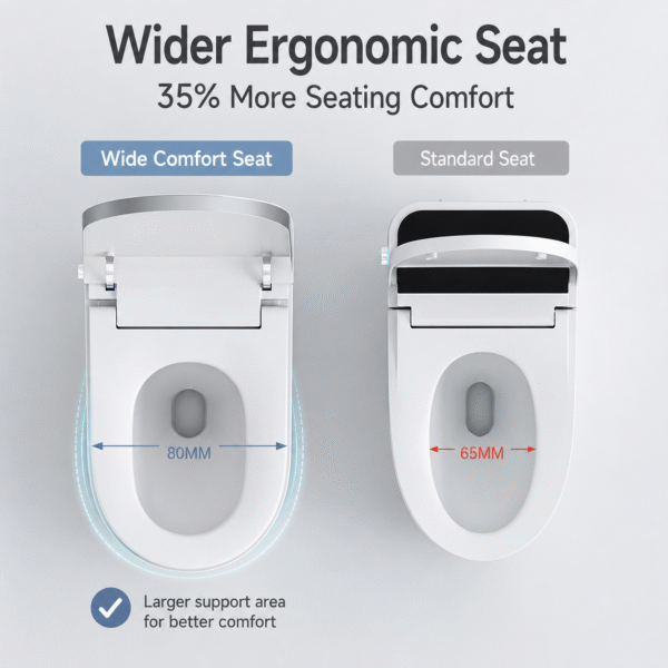 AI Voice Control Smart Toilet with UV Sterilization, Foot Sensor Seat Flip & Powerful Dual-Pressure Flush2 AI Voice Control Smart Toilet with UV Sterilization, Foot Sensor Seat Flip & Powerful Dual-Pressure Flush