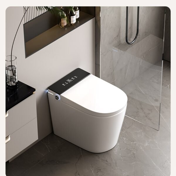 Compact Smart Toilet with Auto Lid Opening, Voice Control & Built-in Water Tank (3) Compact Smart Toilet with Auto Lid Opening, Voice Control & Built-in Water Tank