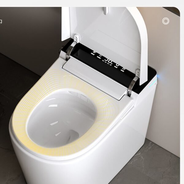 Compact Smart Toilet with Auto Lid Opening, Voice Control & Built-in Water Tank (4) Compact Smart Toilet with Auto Lid Opening, Voice Control & Built-in Water Tank