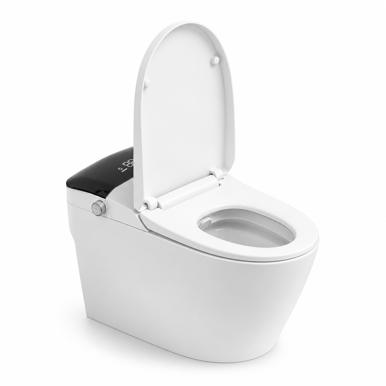 Smart Toilet Seat with Auto Lid, Instant Warm Wash, Heated Seat & Foam Shield