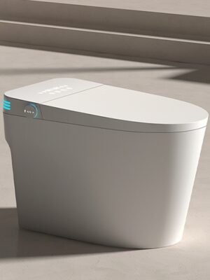 Healing Smart Toilet with Infrared Warm Light, Voice Control & Built-in Foam Shield